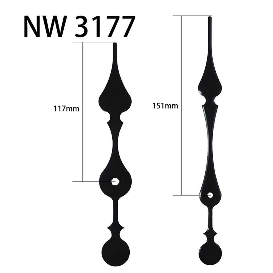 Jarum Jam NW3177 Hitam Jam Dan Menit
